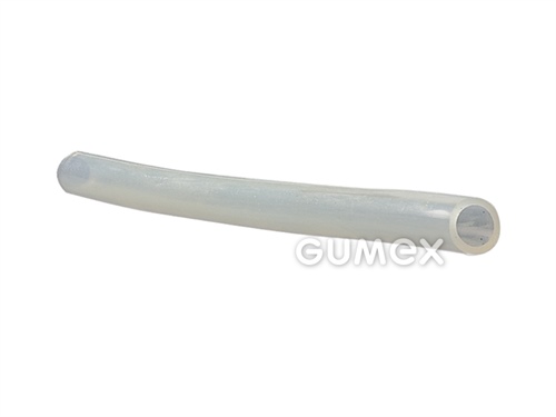 Silikonschlauch, 1/2mm, 60°ShA, -60°C/+200°C, transparent, 